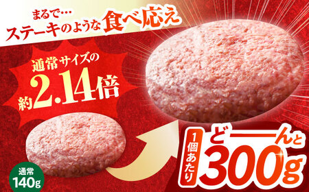 佐賀牛 A5 おっきい ハンバーグ （300g×2個）【肉の三栄】 A5 A5ランク 黒毛和牛 ハンバーグ[HAA157]