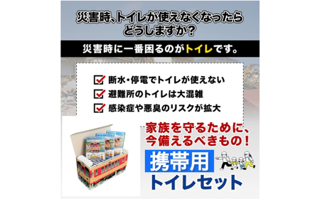 非常用携帯トイレ 25回分 【長良川鉄道トレインBOX】 非常用トイレ 防災グッズ 防災備蓄 岐阜市 / エスイーアイ[ANDV009]