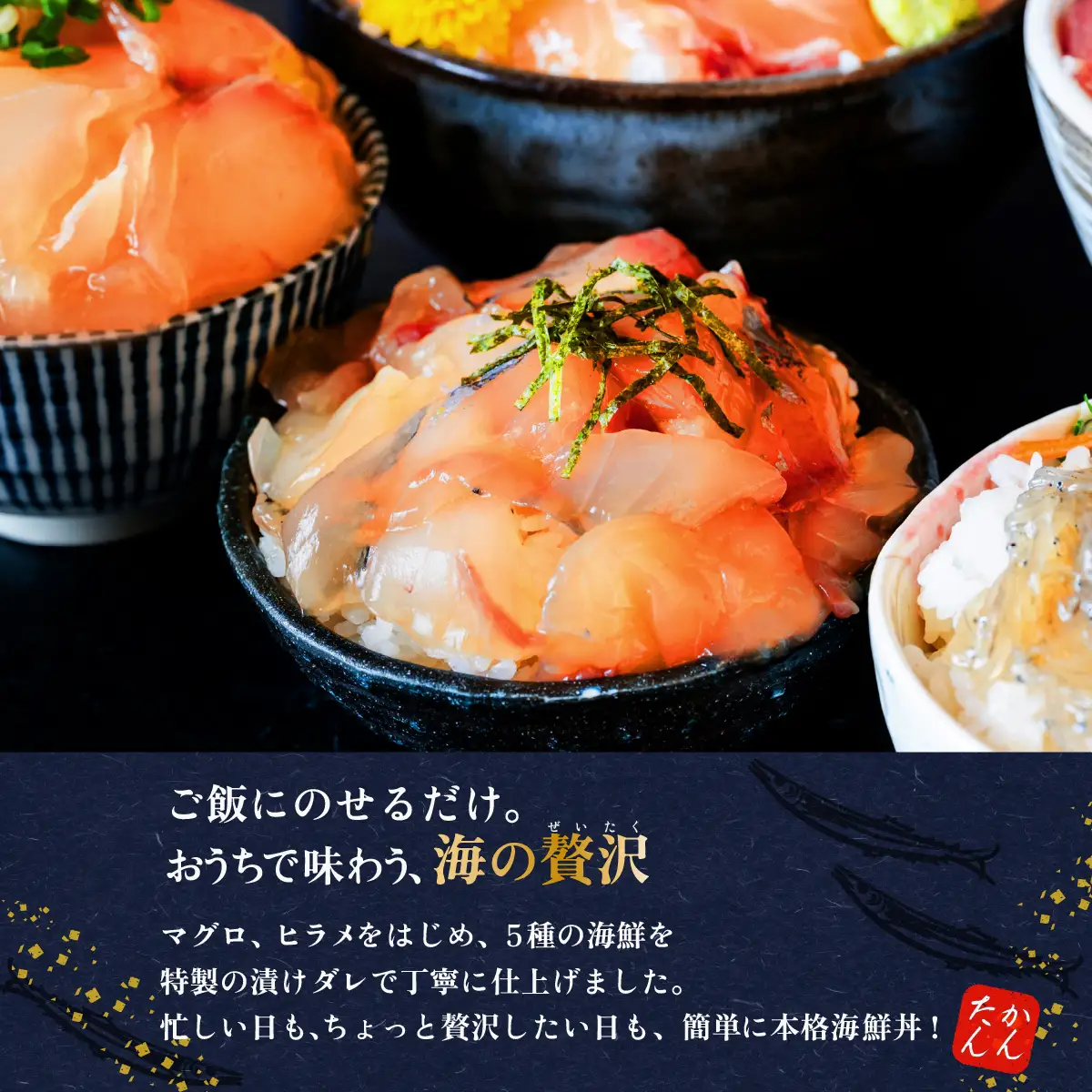 海鮮丼 5種 計10P マグロ 海鮮丼