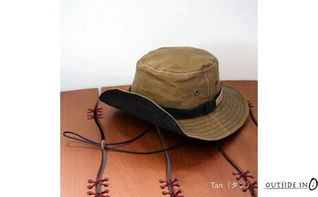 Wax Cotton Hat Col.03 Tan（タン）帽子 キャップ ハット フリーサイズ キャンプ用品 アウトドア用品 [OUTSIDE IN]【025S082】