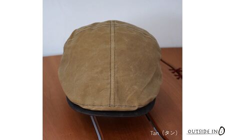 Wax Cotton Driver Cap Col.03 Tan（タン）帽子 ドライバーキャップ ハット フリーサイズ キャンプ用品 アウトドア用品 [OUTSIDE IN]【021S079】