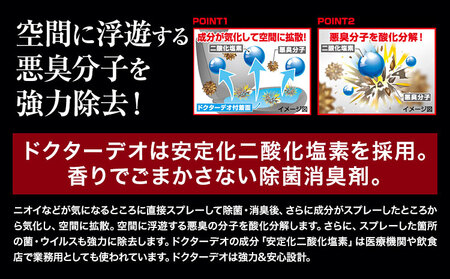 除菌 消臭剤 無香タイプ ドクターデオ プレミアムゴールド スプレータイプ　D276×3個 株式会社カーメイト《7-14日以内に出荷予定(土日祝除く)》茨城県 結城市 車 カー用品 消臭スプレー カーメイト 車【配送不可地域あり】(沖縄・離島)