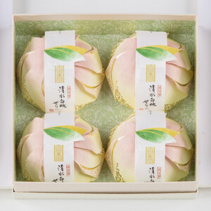 〈宗家 源吉兆庵〉清水白桃ぜりぃ4個入　〈高島屋選定品〉