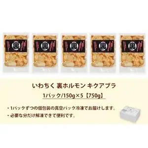 国産豚ホルモン 大トロ キクアブラ 750g (150g×5)（DV067）