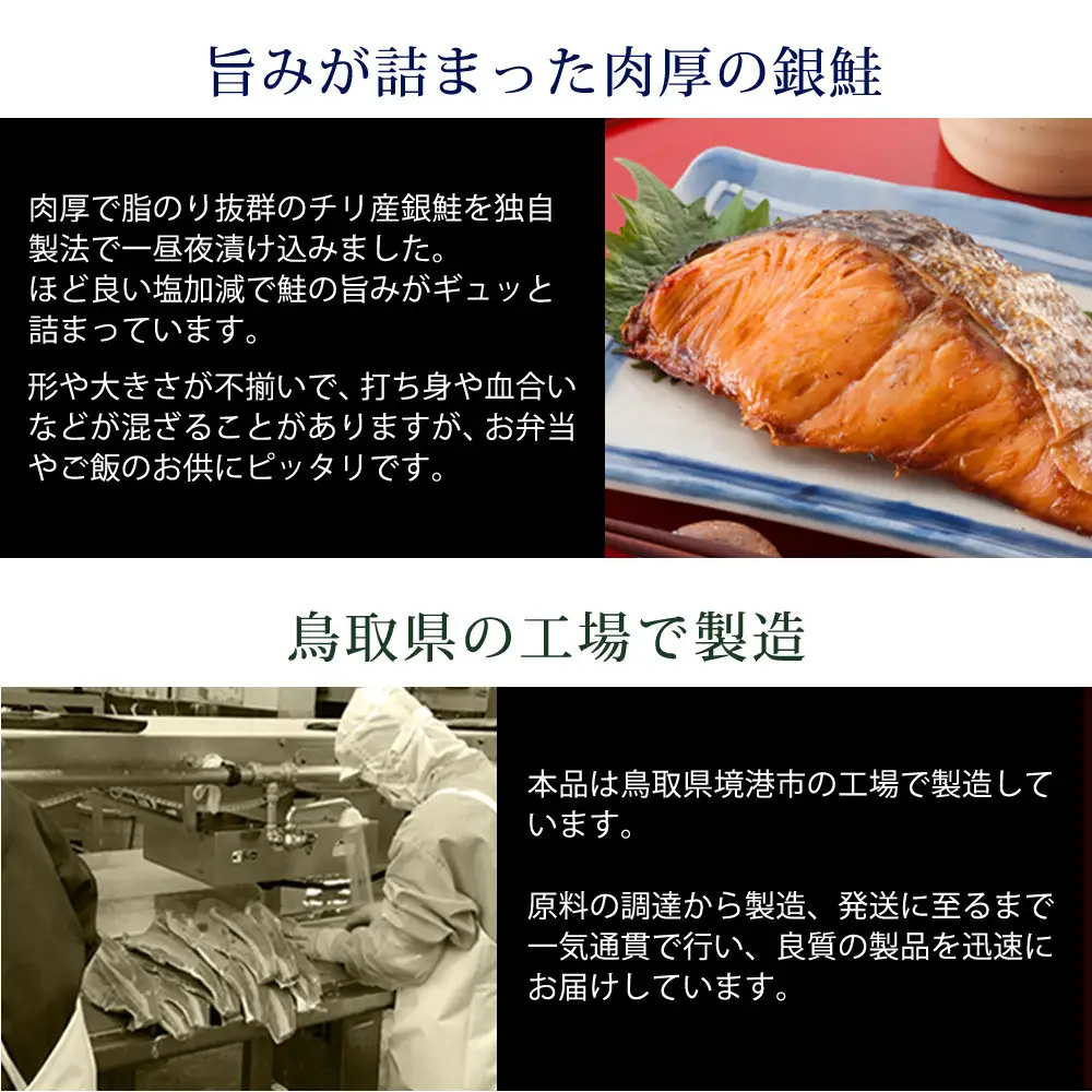 ＜訳あり＞チリ産銀鮭定塩切身(1.2kg)