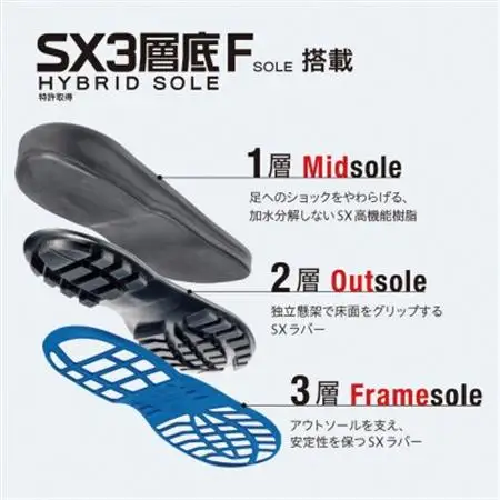 【シモンの安全靴】EX11ブラック　26.5cm【1690417】