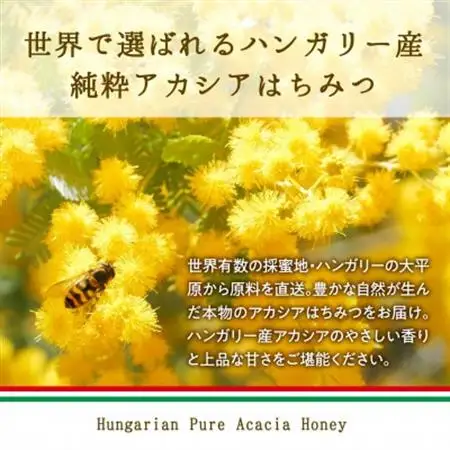 純粋アカシアはちみつ500g×2本 ハンガリー産 蜂蜜100% ヨーグルトや紅茶に【1692883】