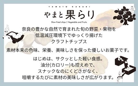 やまと果らり アソート 6袋 〈箱入り〉／ 野菜チップス お菓子 クラフトチップス 無添加 無着色 お菓子 ポテチ 手土産 ギフト 手提げ付 リリオンテ 奈良県 宇陀市 ふるさと納税