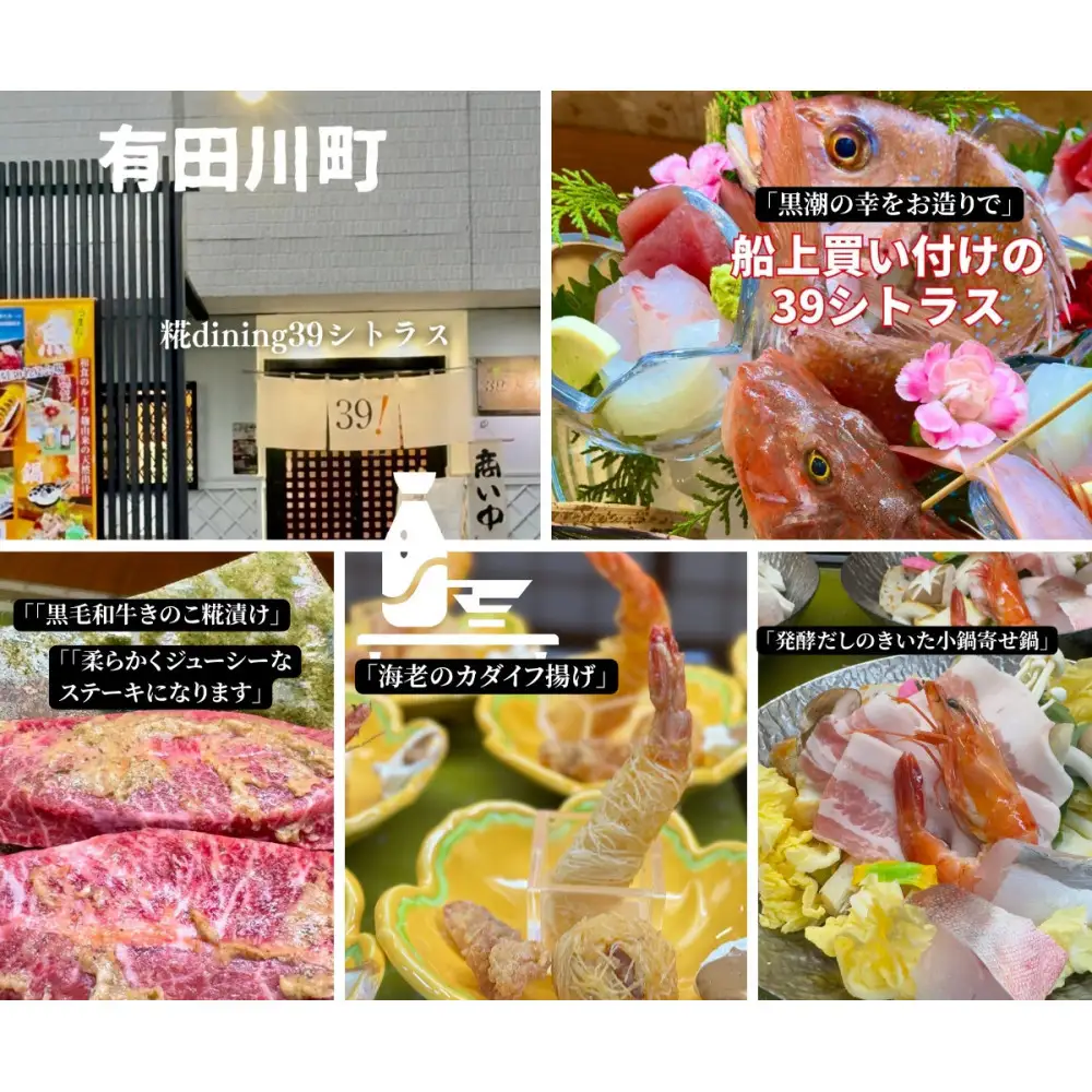 有田川町 糀dining39シトラスで使える お食事券3000円