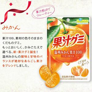 明治 果汁グミ 温州みかん 20個 グミ