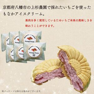 いちご農家のひんやりアイス 最中アイス12個 いちご 苺 イチゴ いちごアイスクリーム アイス アイスクリーム 最中アイス 最中 もなか モナカ 冷たい ひんやり セット 人気 おすすめ ふるさと納税 京都 八幡 八幡市 上杉農園