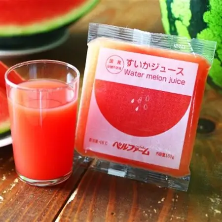 ベルファームの冷凍すいかジュース 国産すいか100% 100g×15袋 【離島・沖縄配送不可】【配送不可地域：離島・沖縄県】【1691757】