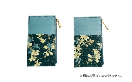 【浅草文庫】フラグメントケース〈千鳥草柄〉(カラー：グリーン)_0054-024-T07-1