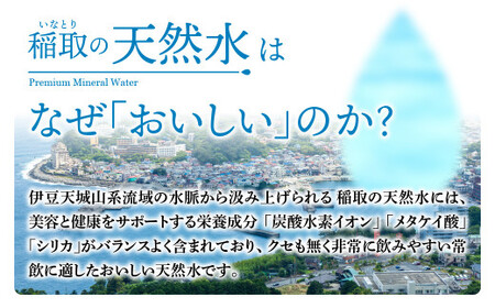 稲取の天然水　ラベルレスボトル　4箱　2L　24本　A033 ／イオン　シリカ　静岡県　東伊豆町