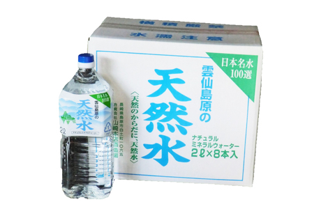 BE265 山崎本店酒造場 雲仙島原の天然水 2L 8本 [ 長崎県 島原市 ]