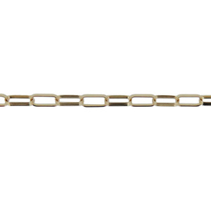 K18 ボリュームクリップチェーンロングネックレス（70cm）｜アクセサリー 18金 ホワイトデー ファッション おしゃれ 小物 ギフト フォーマル カジュアル 国産（36-18）