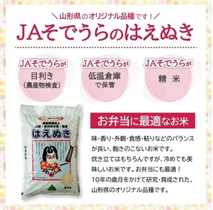 SA2939　令和7年産【精米】はえぬき　5kg(5kg×1袋) JS