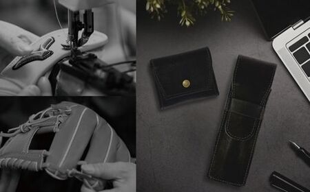 AO77　宍粟牛 コインケース【 財布 小銭入れ ミズノテクニクス ミズノ グラブ グローブ 宍粟牛 牛革 限定 ふるさと納税限定 シンプル スマート ビジネス 就職 祝い 贈り物 プレゼント】