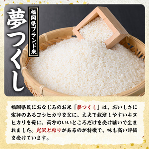 福岡県ブランド米 夢つくし (5kg) お米 米 コメ おこめ こめ ゆめつくし 白米 ごはん ご飯 福岡県産 ブランド米 常温 常温保存 おにぎり おむすび お弁当 【農産物直売所ほたるの里】as52-003