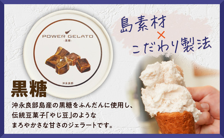 POWER GELATO（ 黒糖 ） 90ml × 10個入り C073-007-02 冷凍 菓子 お菓子 スイーツ