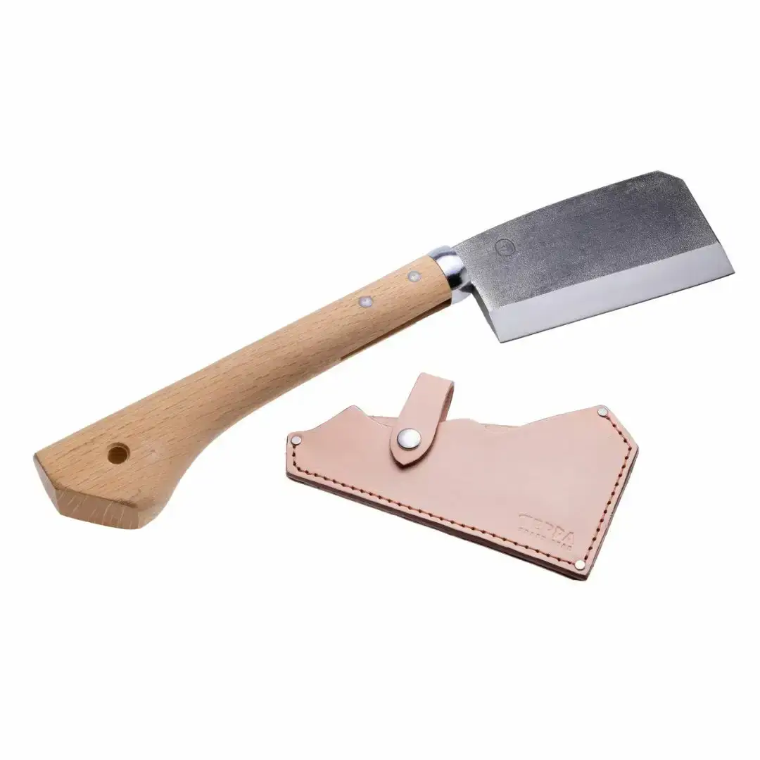 [TEPPA] 薪割鉈 守門 ヌメ革 専用革ケース付 キャンプ用品 アウトドア用品 ナタ なた 薪割り 山林 焚き火 ブッシュクラフト 刃物 登山 木こり 薪ストーブ 【035S031】 