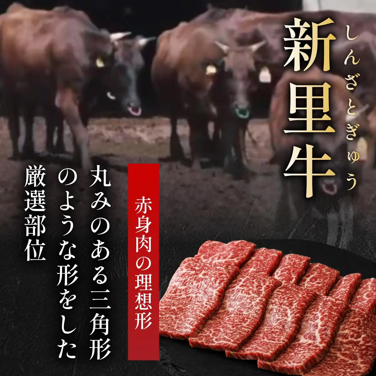 新里牛 上赤身焼肉 肩サンカク 200g×2