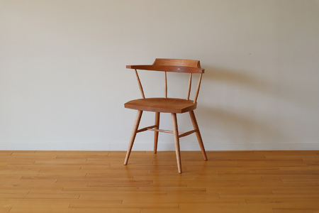 ヨンザーチェア ブラックチェリー(1脚) 椅子 いす ダイニング チェア ハーフアーム 木製 受注生産 【uj-CY011-A】【平山日用品店】