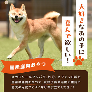 【定期便】栄養満点！ペットおやつ定期便 鹿肉 バランスセット 【全3回】 079-T01