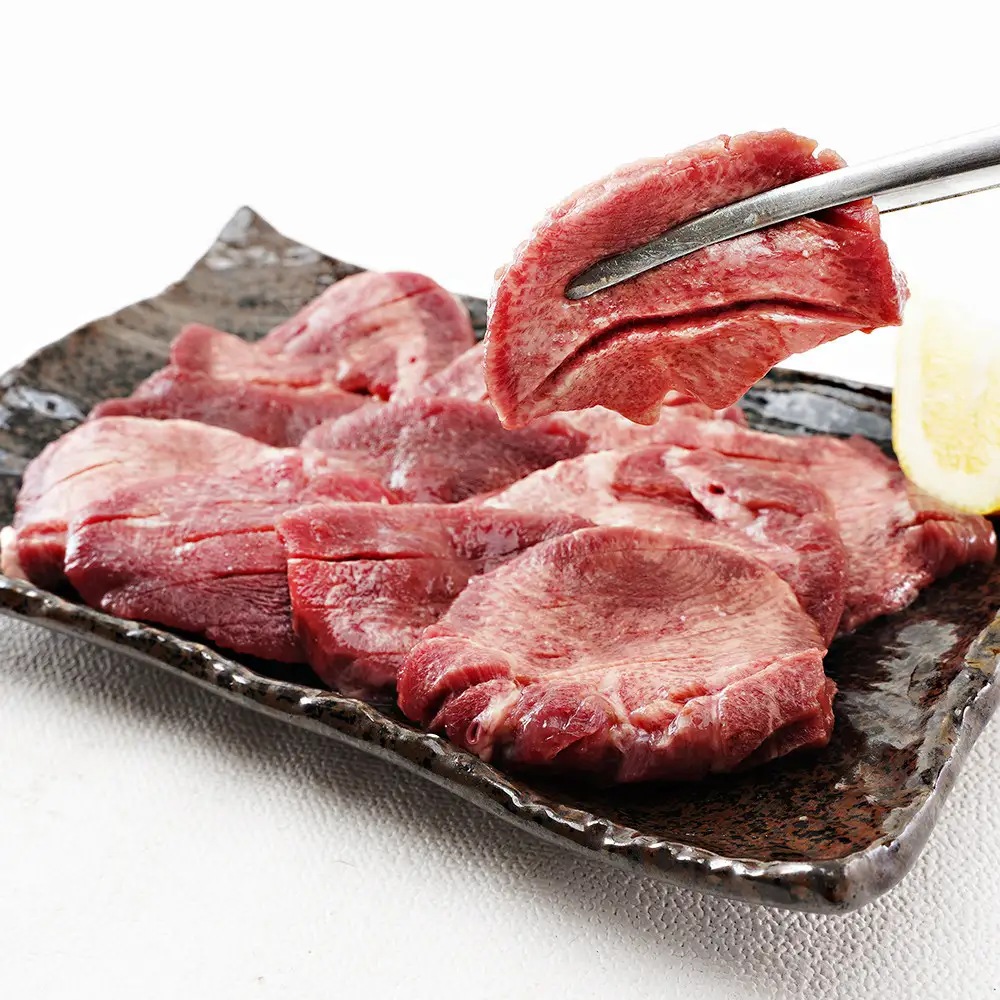 仙台名物 厚切り牛たん塩味 8mm 1,000g（500g×2P） ｜ 牛たん ●