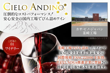 ワイン 赤 シエロアンディーノ・レッド 720ml 12本 セット [カサ・ピノ・ジャパン 山梨県 韮崎市 20745347] 