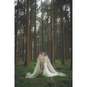 森の中のウェディングフォト