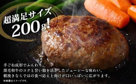 黒毛和牛使用！ 200gのBIG手作りハンバーグ 200g×15個 （計3kg） ／ ハンバーグ 黒毛和牛 黒毛和種 和牛 国産牛 牛肉 お肉 肉 大阪府 阪南市 冷凍