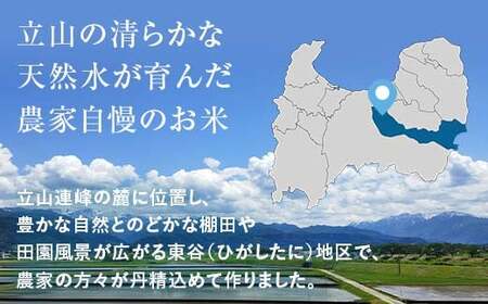 立山のちから米 コシヒカリ 3kg こしひかり 銘柄米 ブランド米 国産 米 お米 日本米 ギフト 贈り物 備蓄 防災 食品 F6T-908