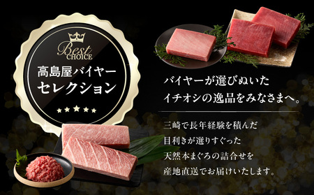 【 高島屋 バイヤー セレクション 】 天然 本まぐろ 詰合せ ＜ 竹 ＞ M038-006 冷凍 マグロ