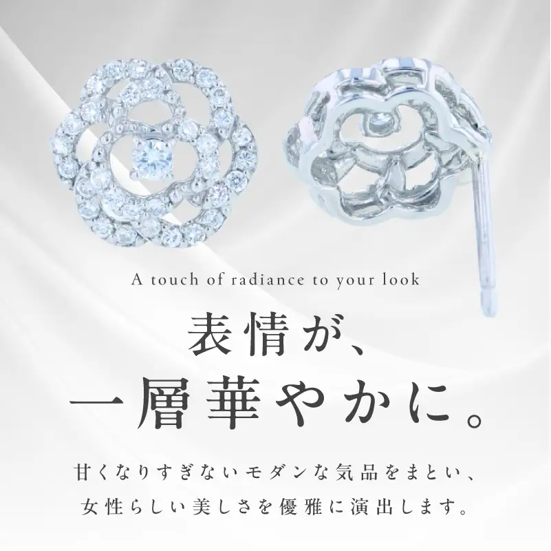 ARC-EN-CIEL PTダイヤピアス(計0.28ct）