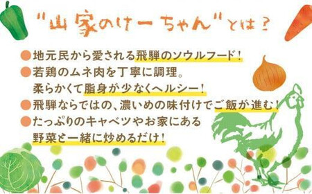 山家 けいちゃん みそ味 ×3袋 鶏ちゃん ケイちゃん ケーちゃん ケイチャン (株)ファミリーストアさとう CY009VC13