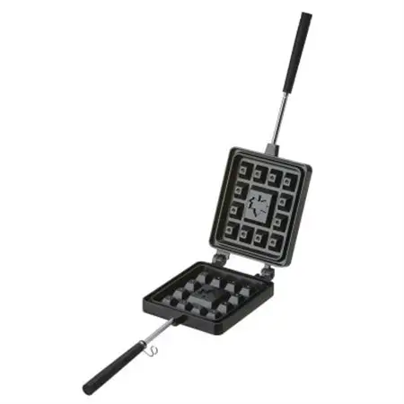 LOGOS ワッフルパン 着脱可能ハンドルでコンパクト収納。お手入れ簡単 81062242【1689530】