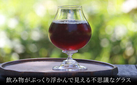 一点一点丁寧に手作り みなもグラス 4点セット / グラス 酒器 ワイングラス ガラス工芸品 工芸品 / 御嵩町 / glass studio 三日月[AVBF008]