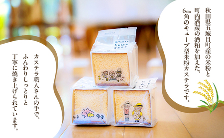 あきたこまちのたんぼのカステラ (4個入10箱) カステラ かすてら 秋田県 秋田 あきたこまち 田んぼ お菓子 スイーツ