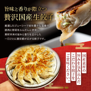 名塩生餃子製作所の特選冷凍生餃子