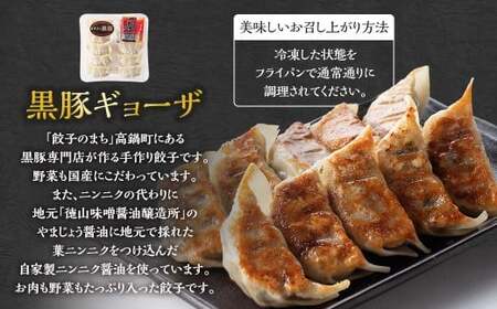 ＜黒豚手作りギョーザセット 40個＞2か月以内に順次出荷 220g×4パック ギョウザ 餃子 ぎょうざ 黒豚 惣菜 おかず 冷凍 宮崎県 高鍋町【c1528_ks】