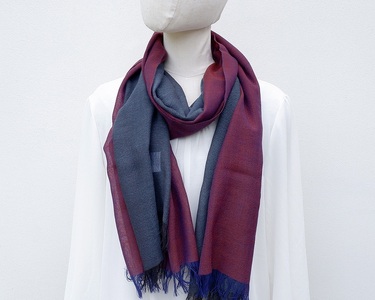 ストール　富士桜工房　KASANE（葡萄染色）