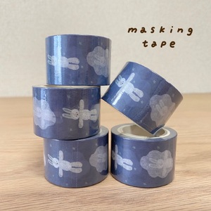 [tulip bear (チューリップベア)] 人気マスキングテープ 2種セット (どうぶつ・夜空とうさぎちゃん)★イラスト：hanaさん [0812]