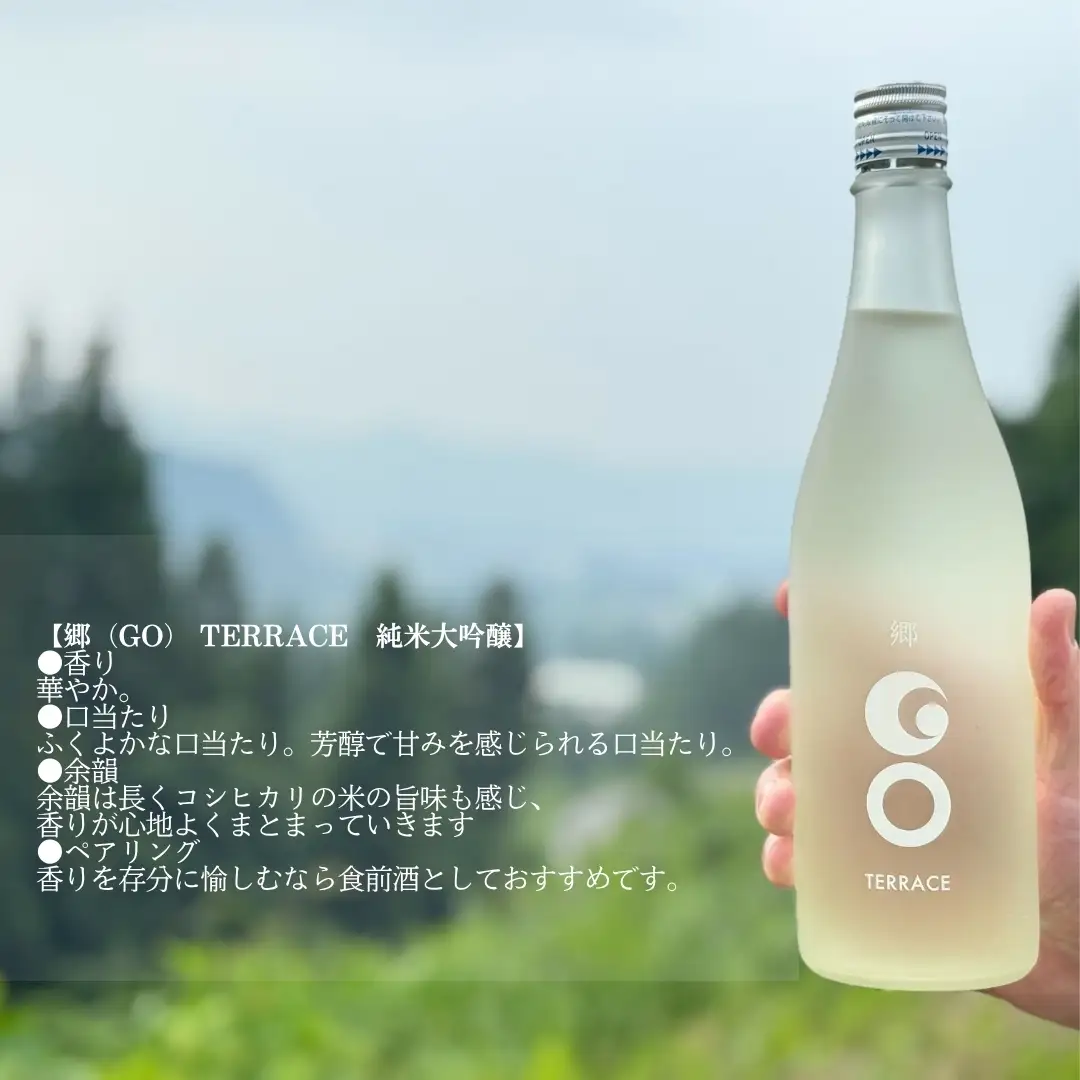 日本酒 郷（GO）TERRACE 純米大吟醸 720ml | 津南町 日本酒
