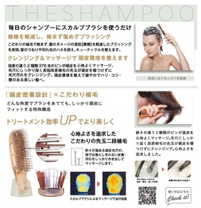C223 スカルプブラシ　ワールド（ショート）【エスハートエス S・HEART・S ヘアブラシ マッサージブラシ シャンプーブラシ ブラシ 櫛 くし 頭皮ケア 大阪府 八尾】 