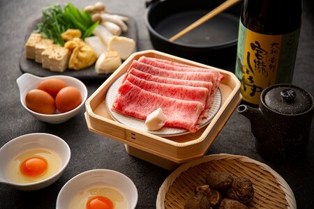 和牛 奈良の恵みの大和牛上すき焼き2-3人セット| 米 肩ロース400g fjn01