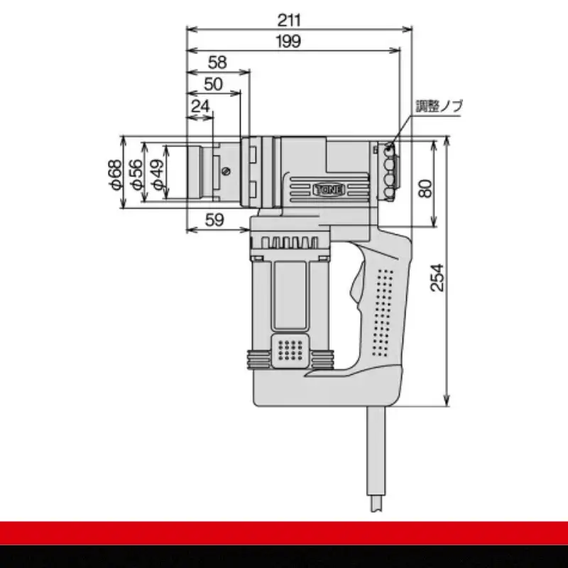 TONE トネ 1次締め専用レンチ建方1番(トルシアボルト用) ( GKS251 ) 15001-40000064