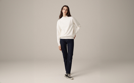 ニット アンユースレス モックネックスニット 服 洋服 ファッション 耐久性 上品 コーマ糸 無撚糸コットン 洗濯可能 墨田区 東京都 Ｌグレー/XL規
