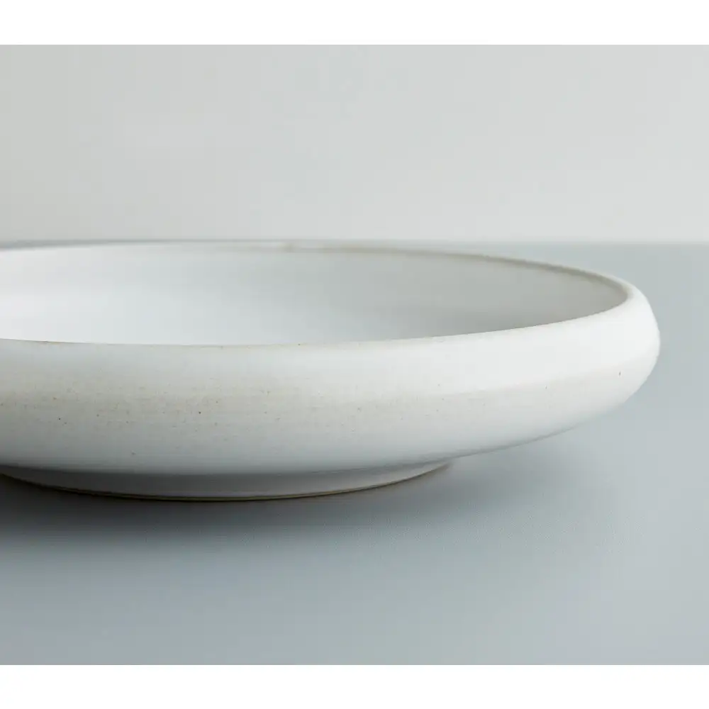 Tableware Shallow Bowl Curveペアセット21cm 乳白