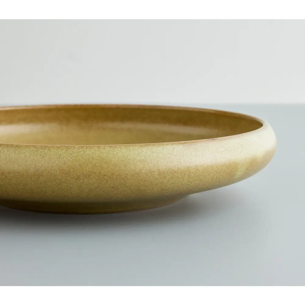 Tableware Shallow Bowl Curveペアセット21cm 鶯